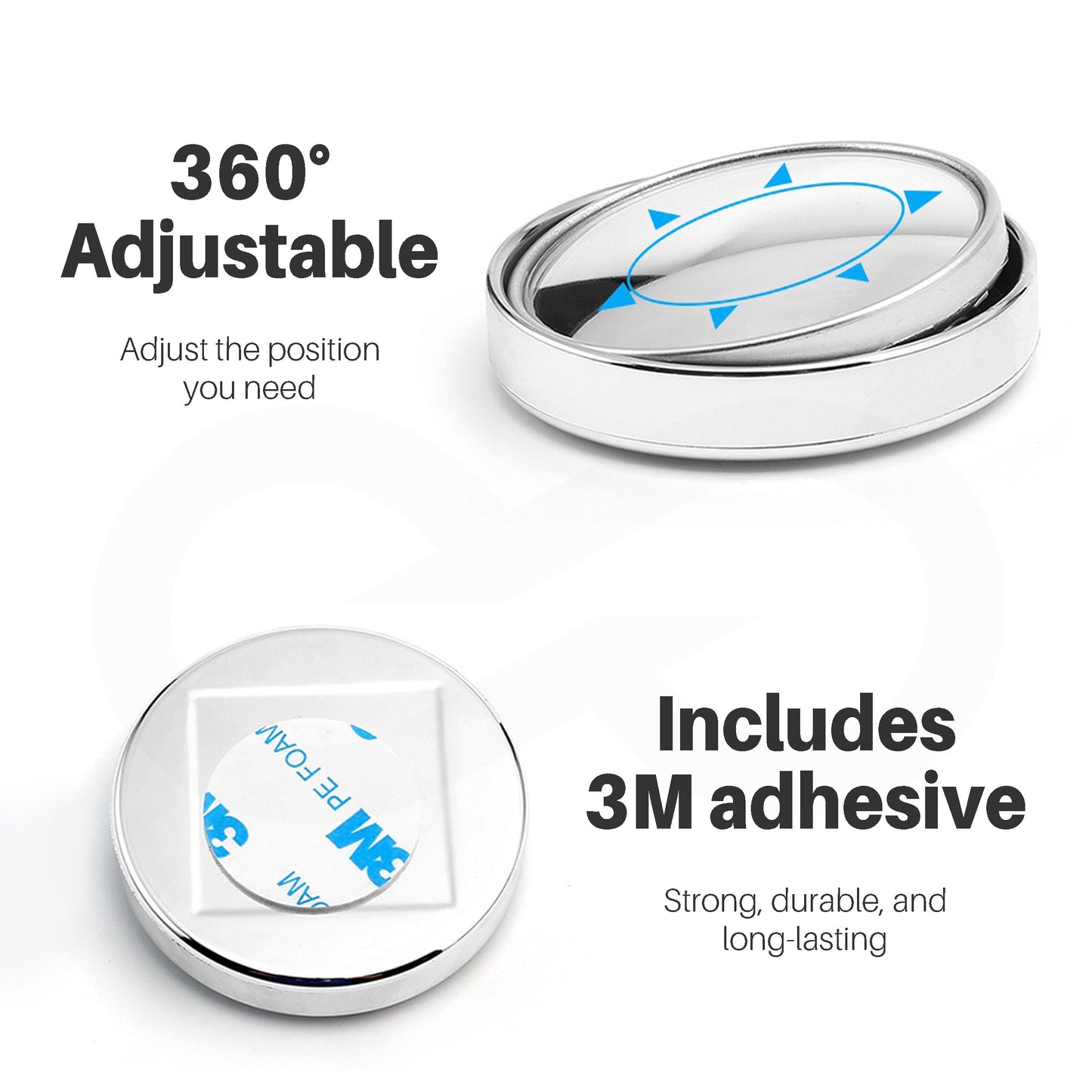360 degree adjustable blind spot mirror 10