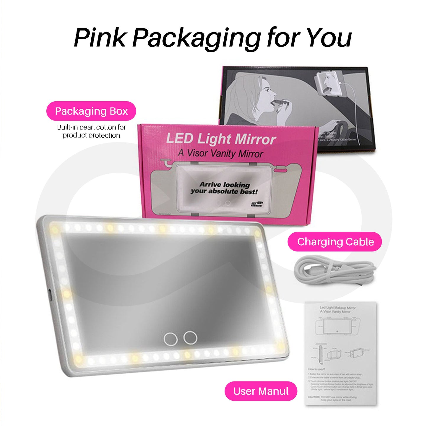 Car Sun Visor Vanity Mirror 08