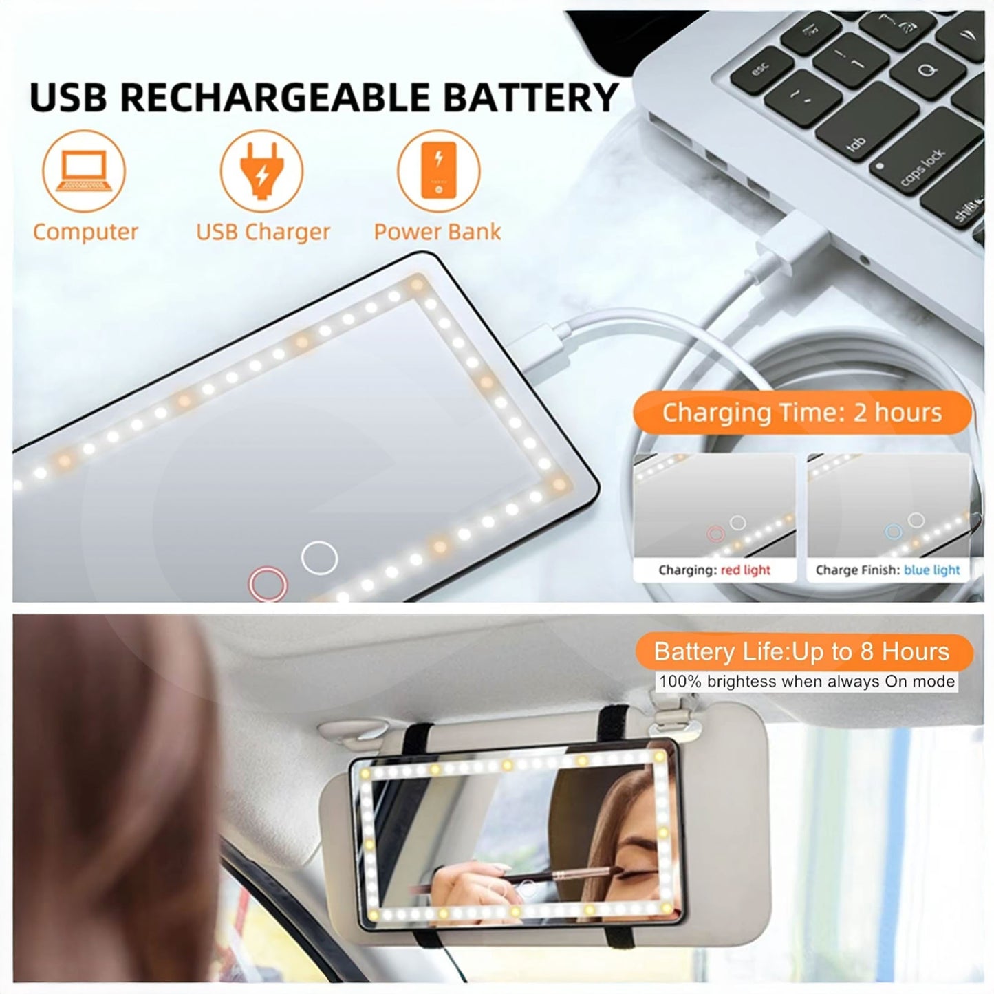 Car Sun Visor Vanity Mirror 11