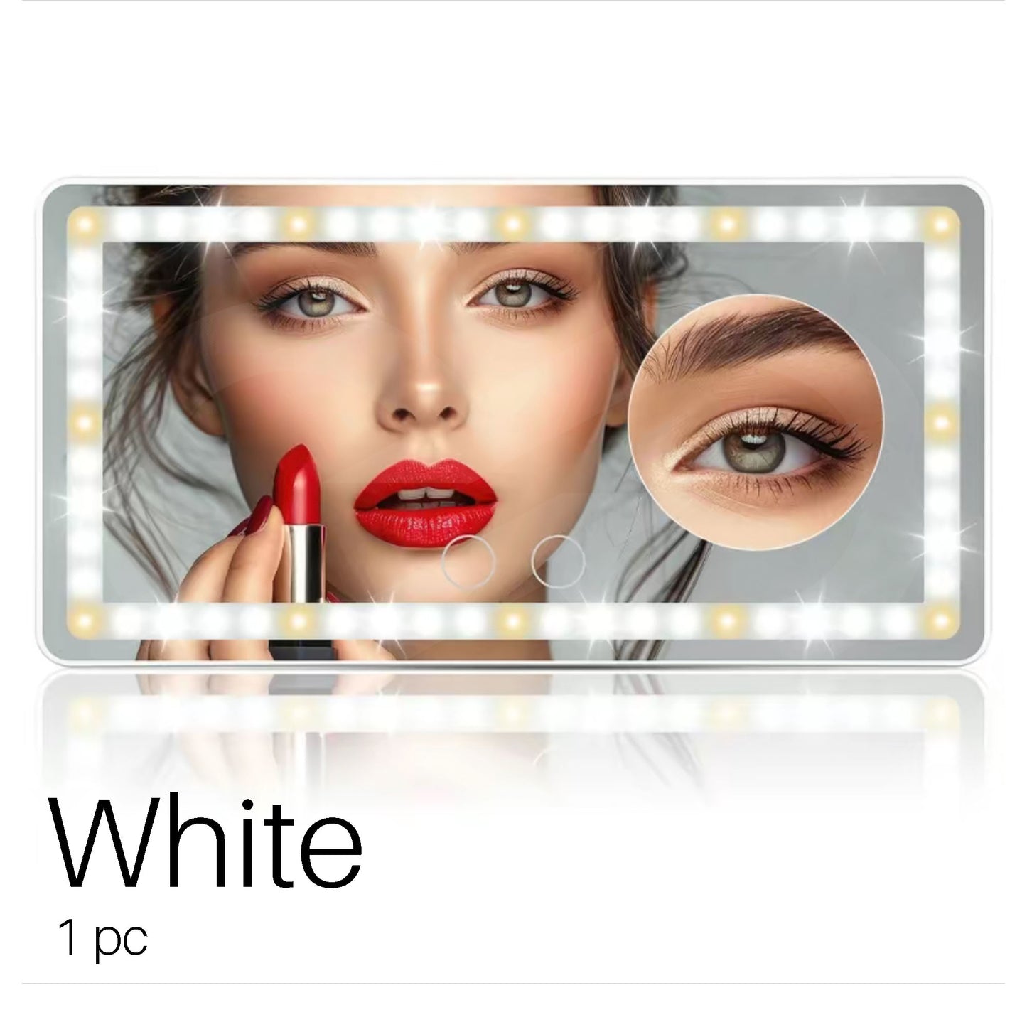 Car Sun Visor Vanity Mirror SKU White