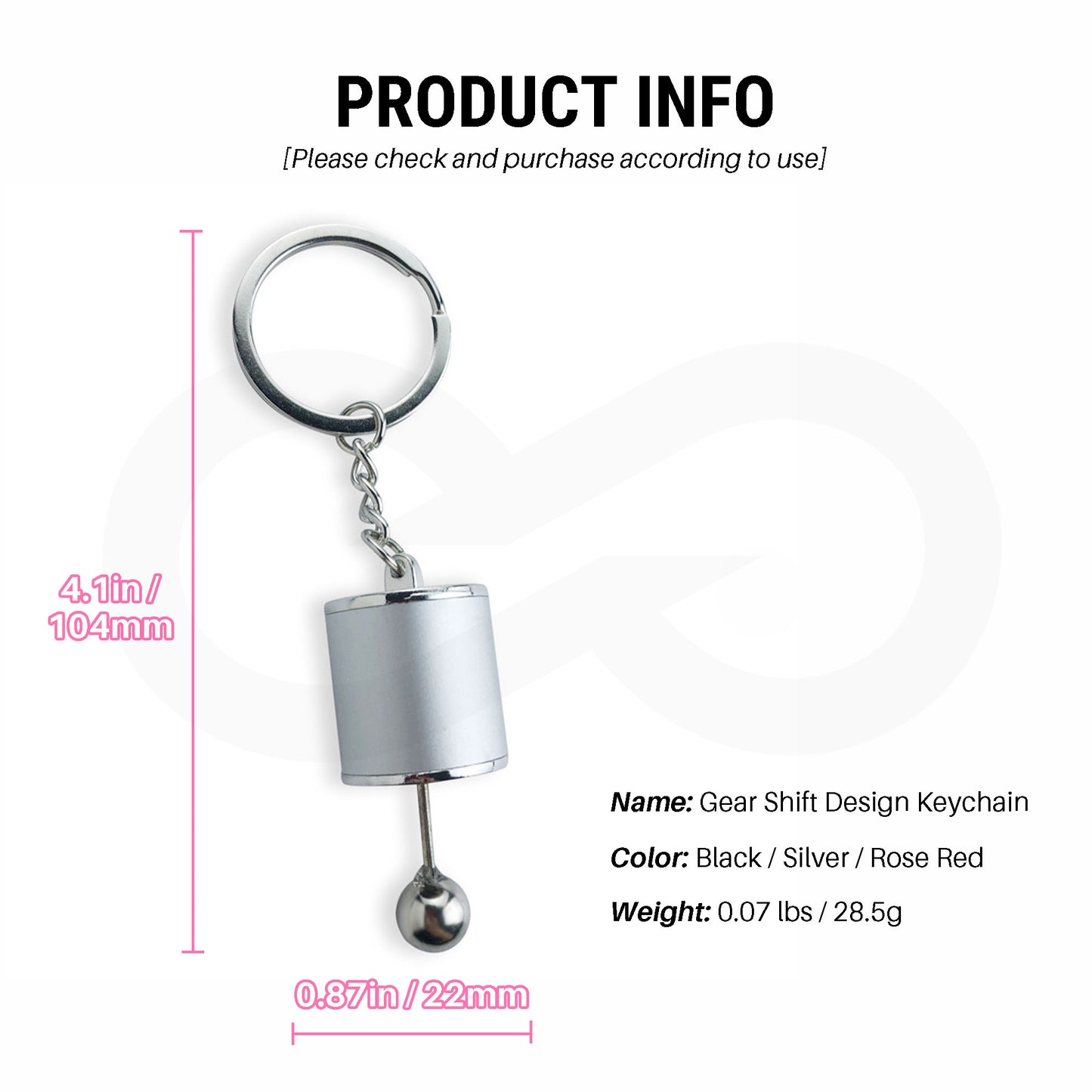 Creative Car Gear Shift Keychain 07 Product Information