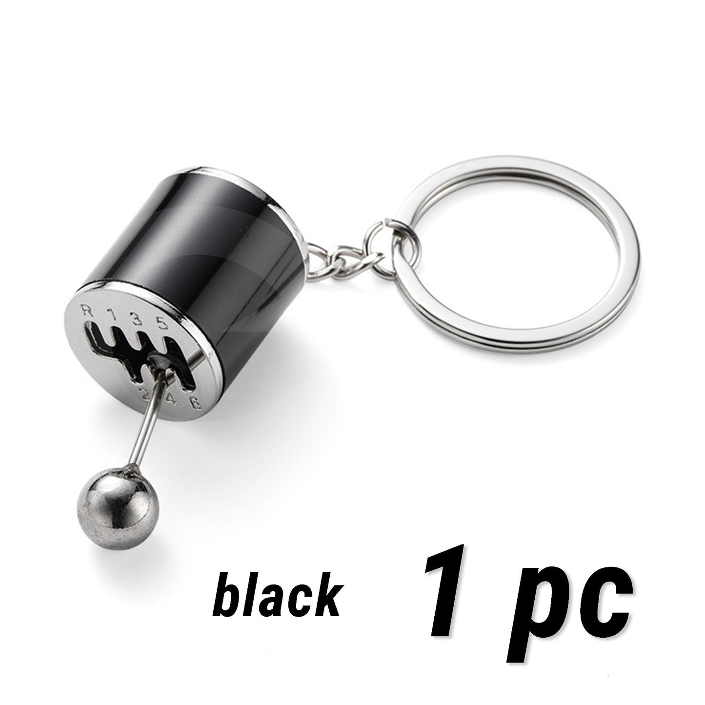 Creative Car Gear Shift Keychain SKU Black 1pc