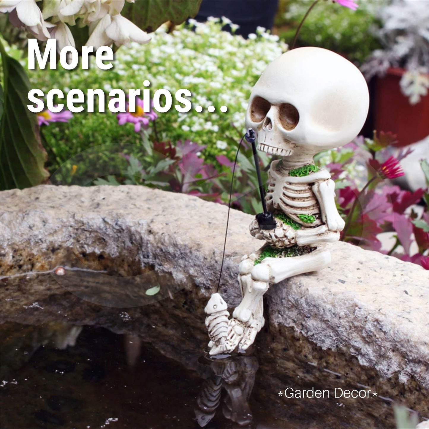 Fishing Skeleton Man Decoration 06