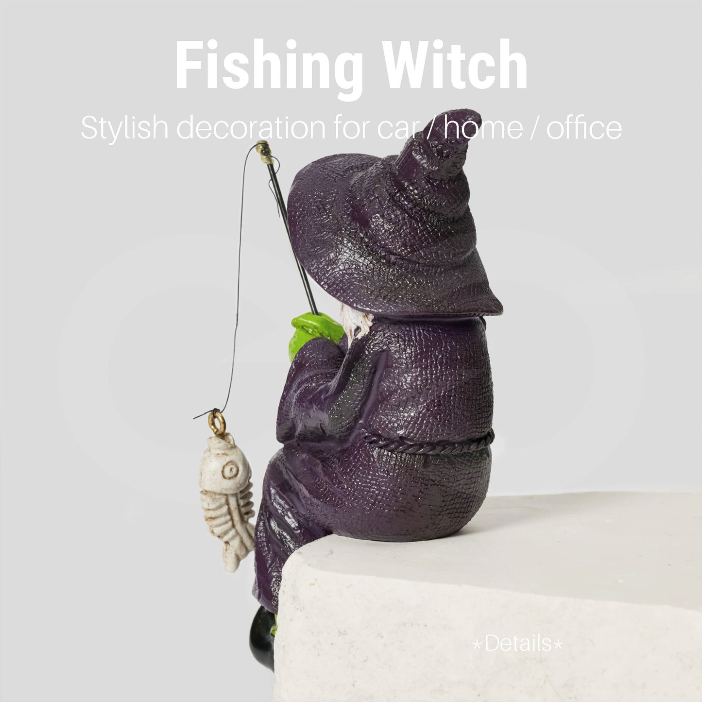 Fishing Witch Decoration 07