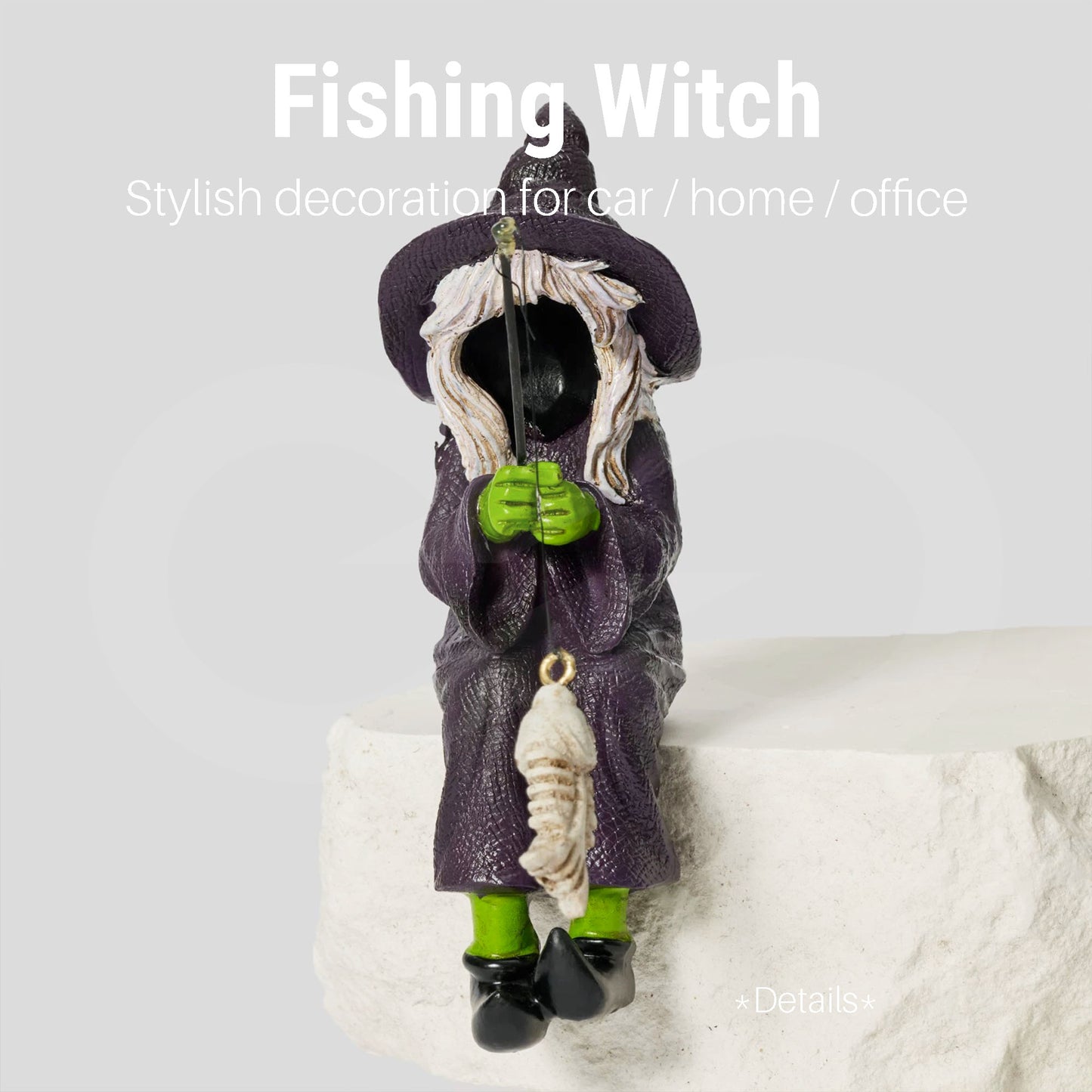 Fishing Witch Decoration 08
