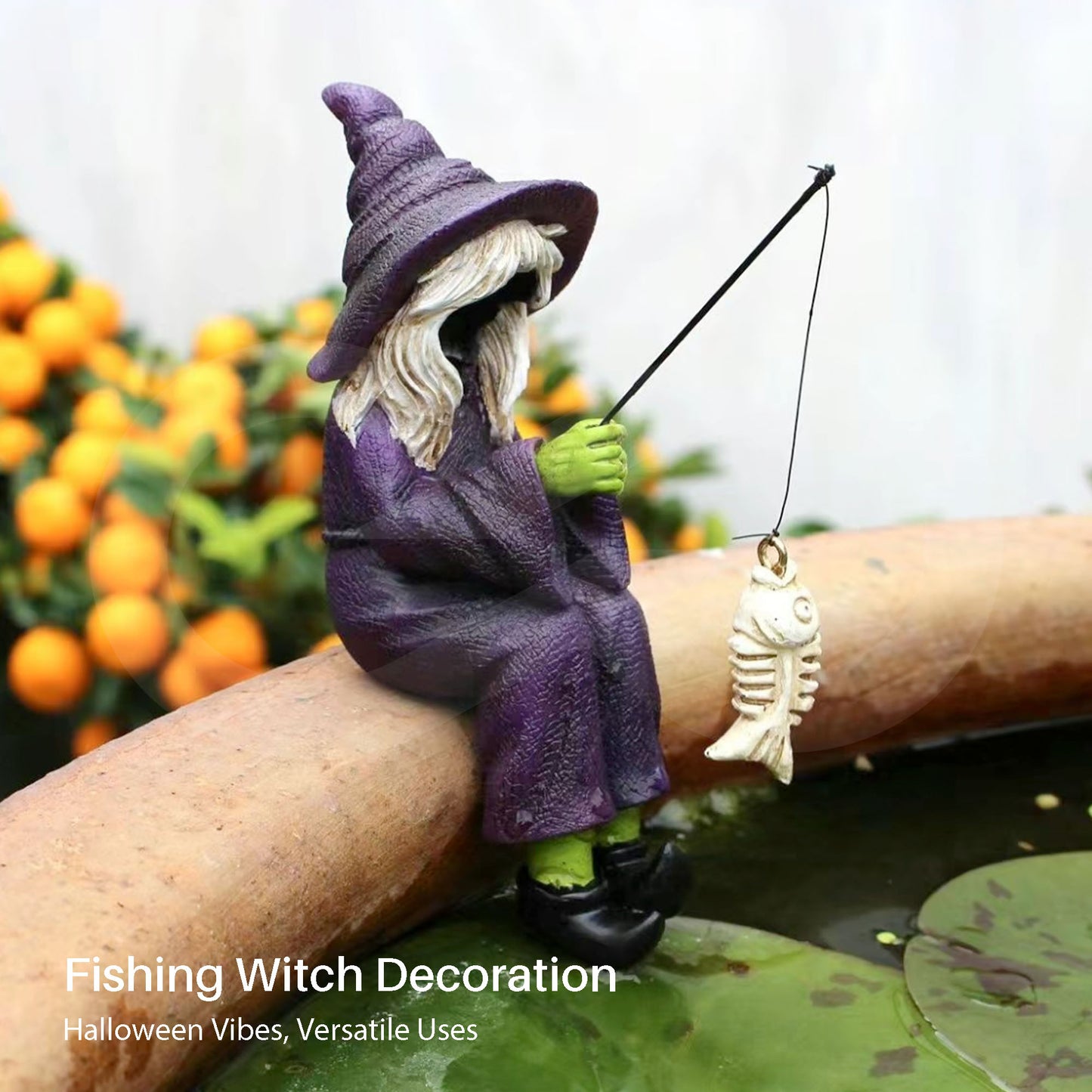 Fishing Witch Decoration 11