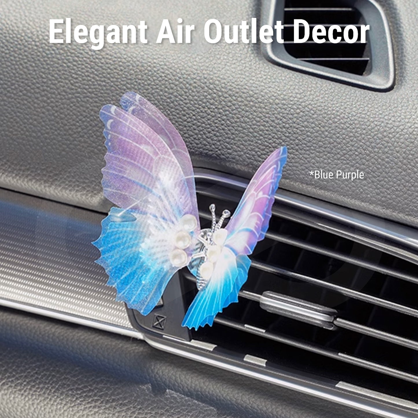Flying Butterfly Car Air Vent Clip Decoration