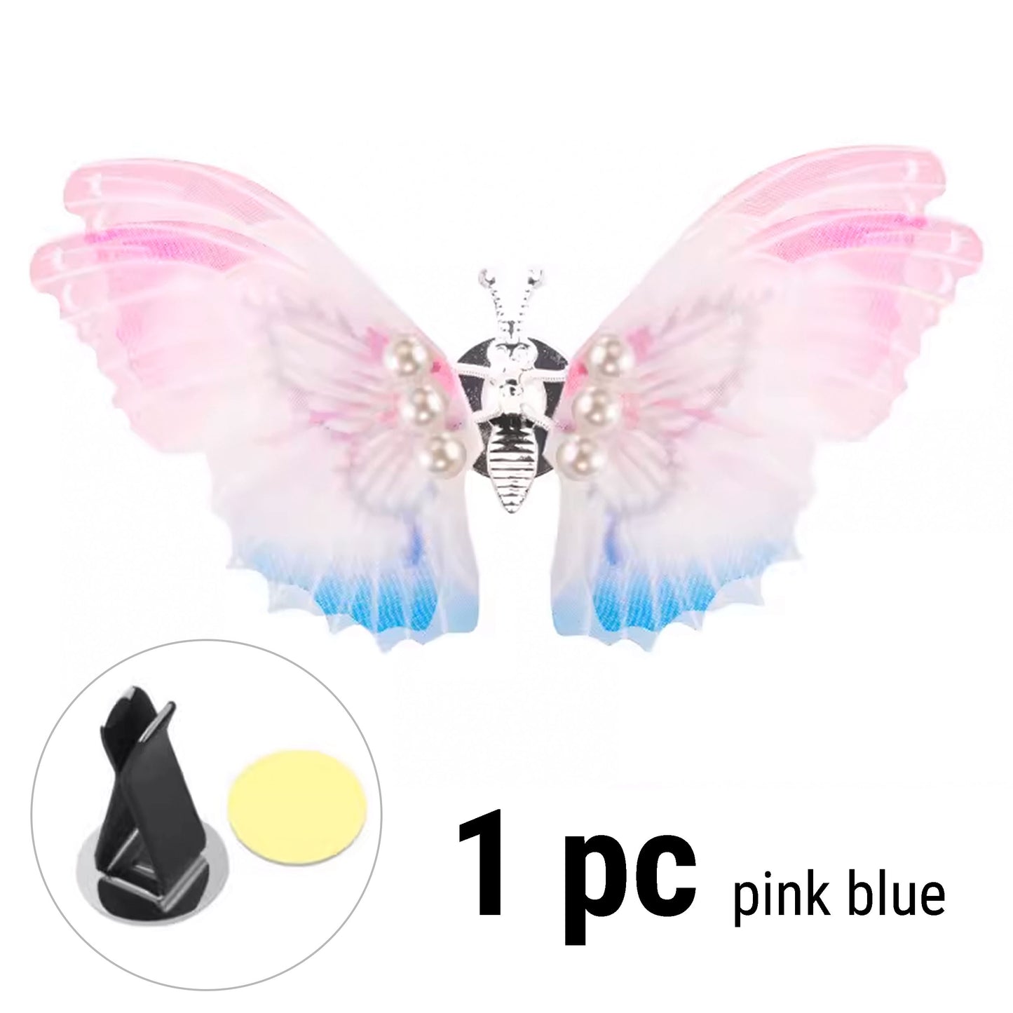 Flying Butterfly Car Air Vent Clip Decoration Pink Blue