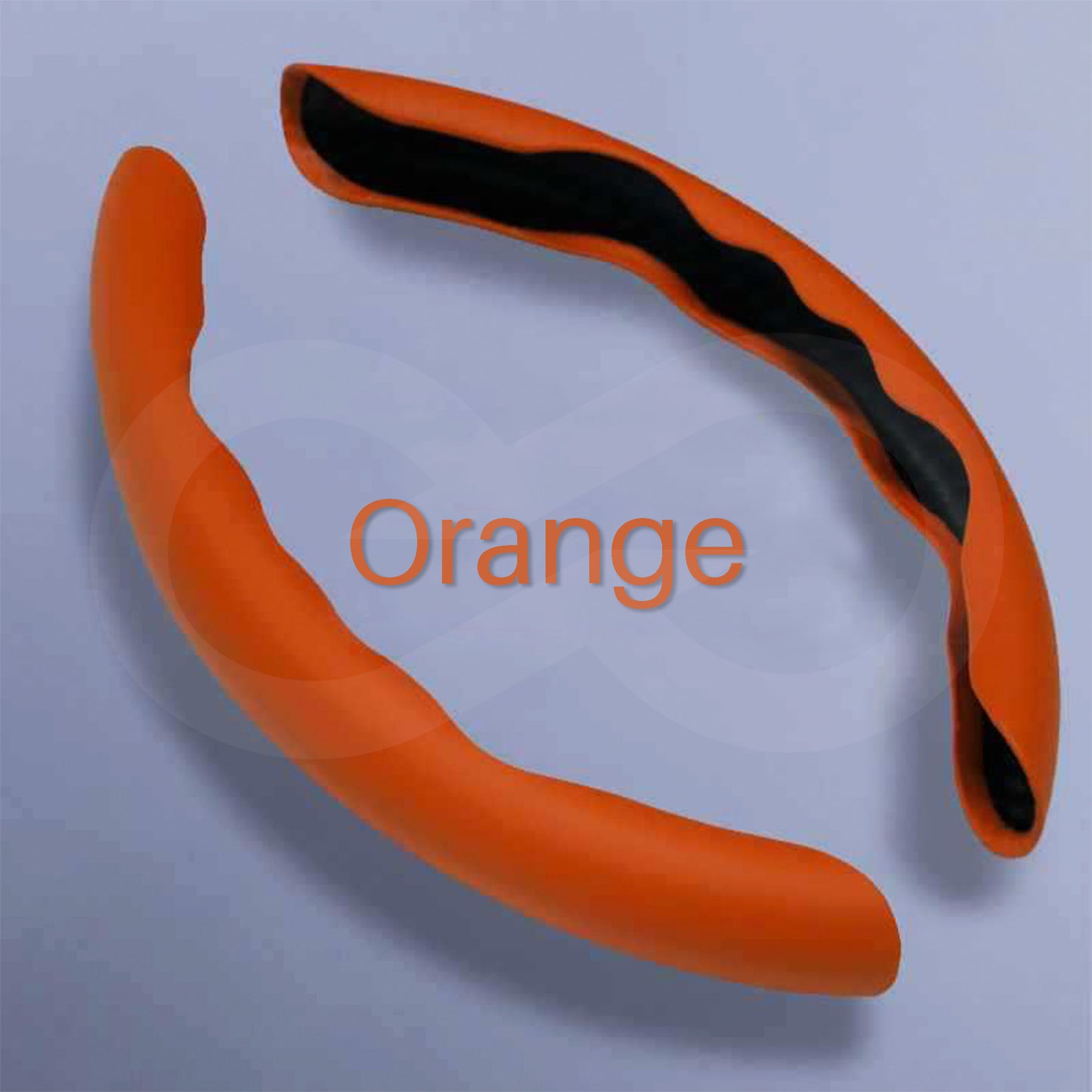 Liquid Feel Steering Wheel Cover Orange