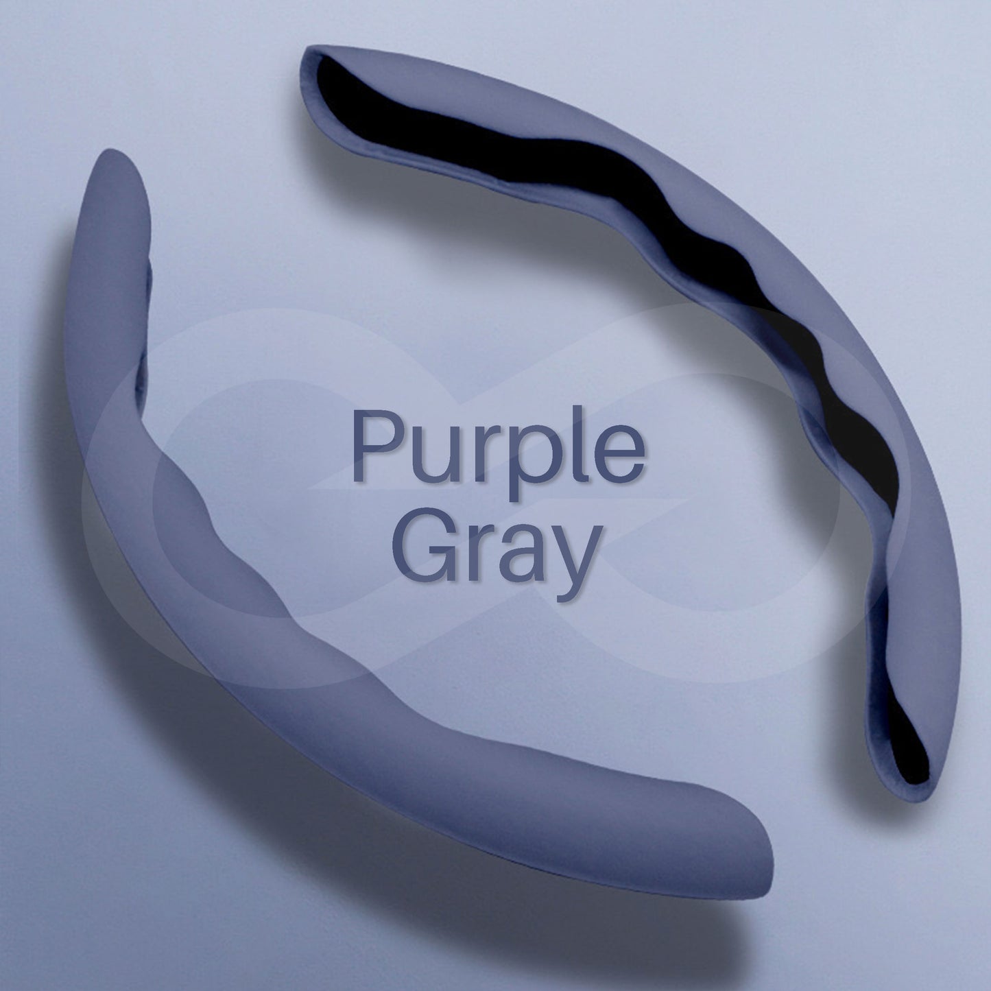 Liquid Feel Steering Wheel Cover Purple Gray