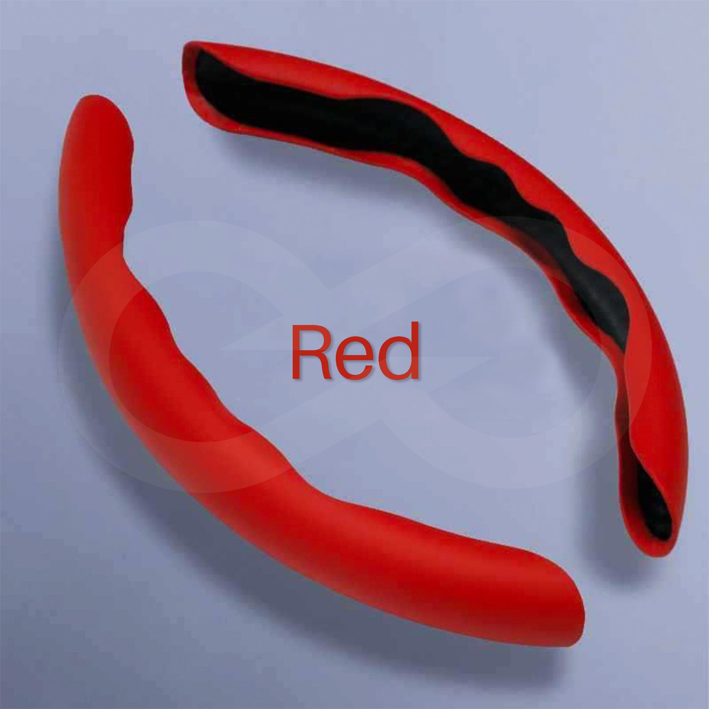 Liquid Feel Steering Wheel Cover Red