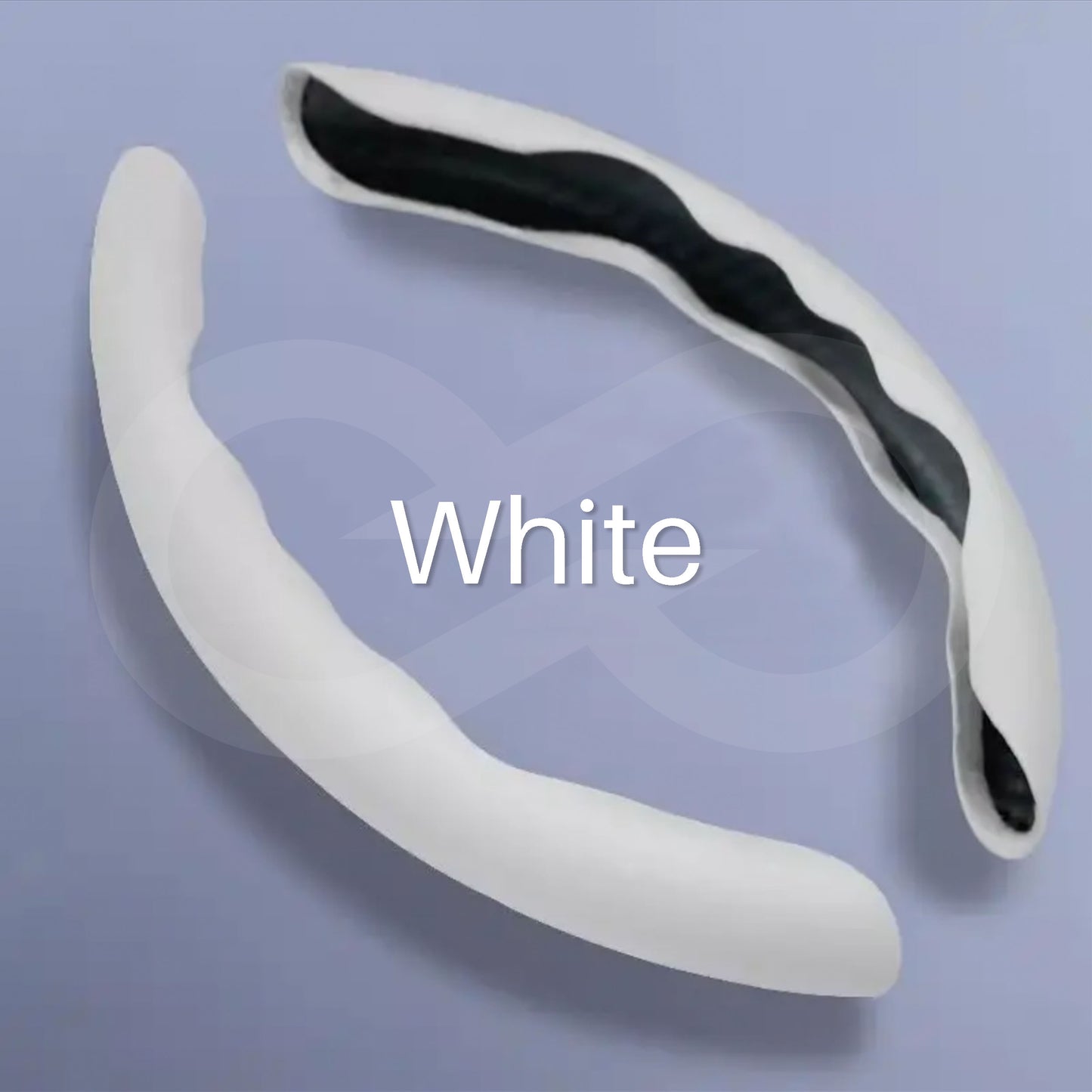 Liquid Feel Steering Wheel Cover White