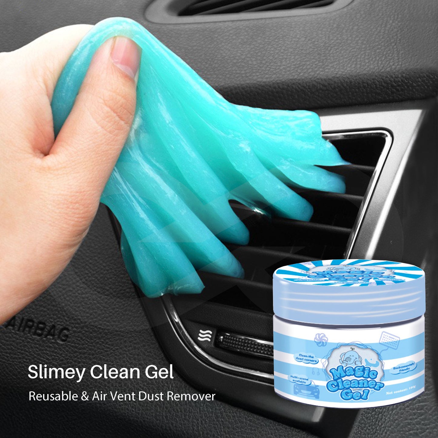 Reusable Slimey Dust Cleaning Gel (5.64oz)