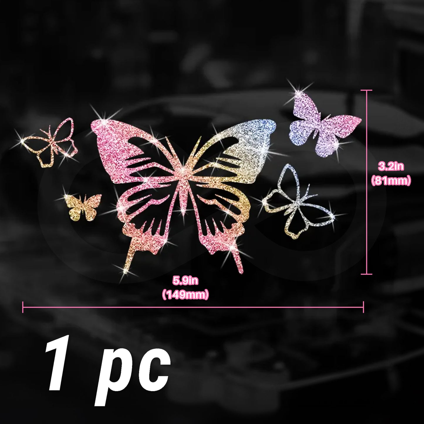 Butterflies Pattern Styling Decal