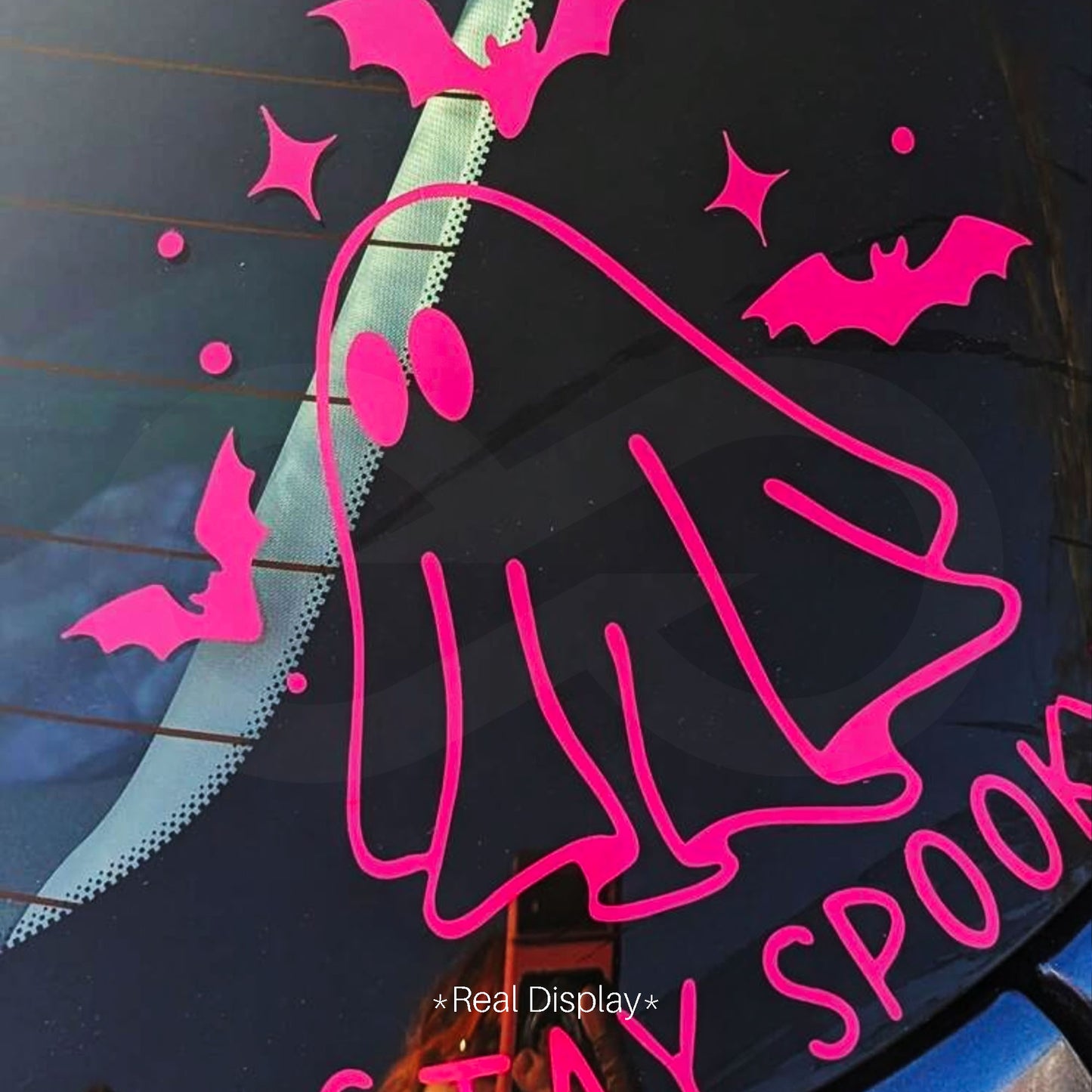 Stay Spooky Pink Ghost Decal 02