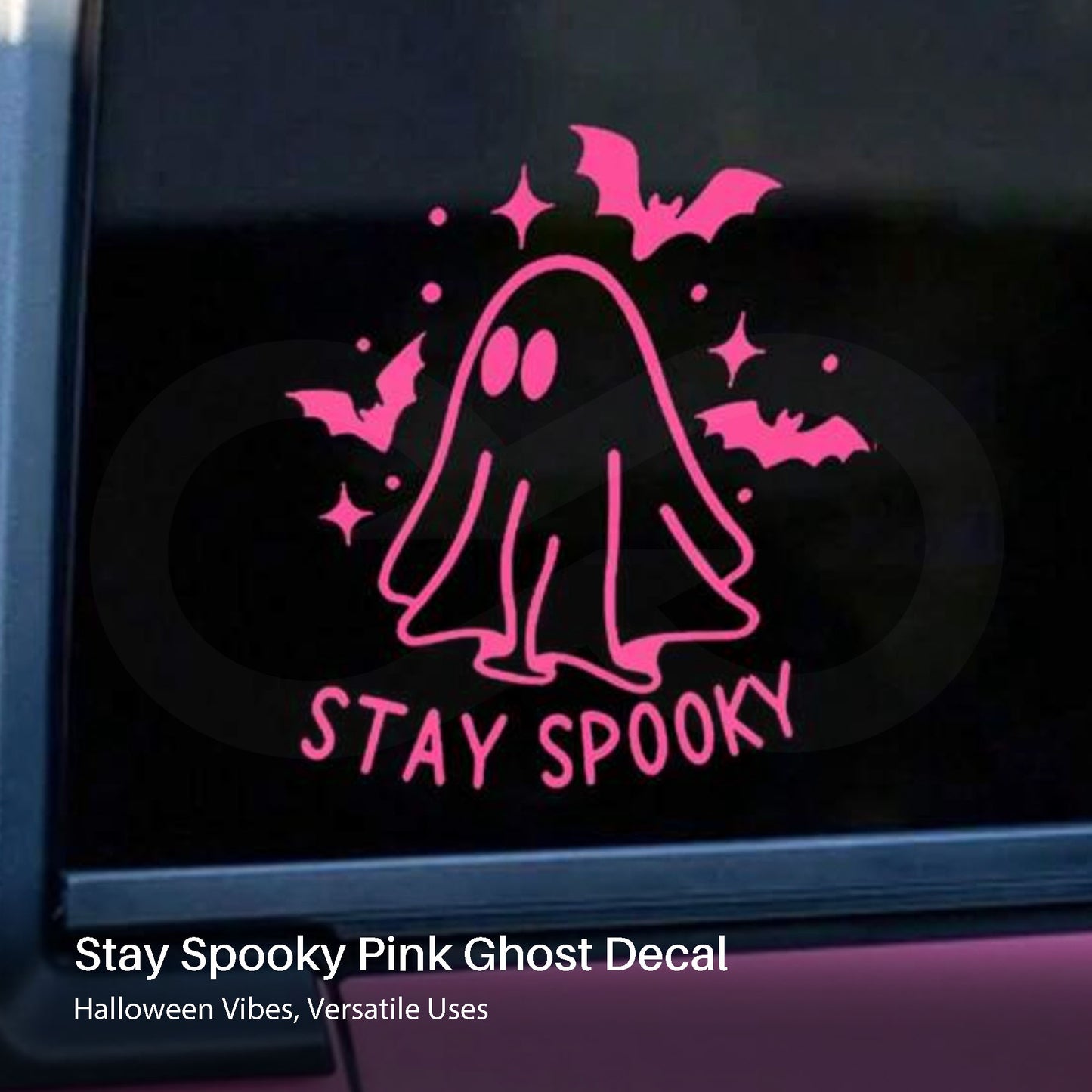 Stay Spooky Pink Ghost Decal 06