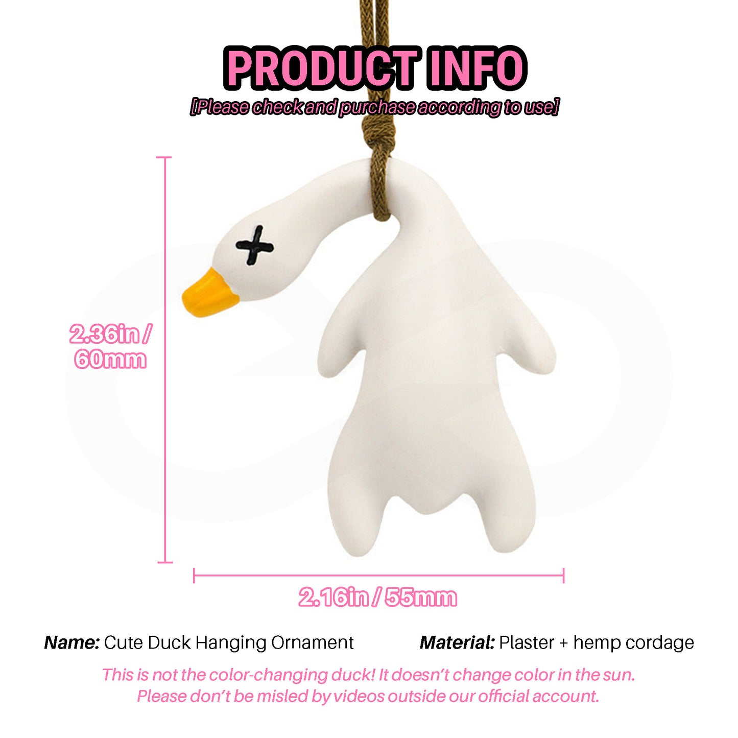 Swing Duck Hanging Ornament 09 Product Information