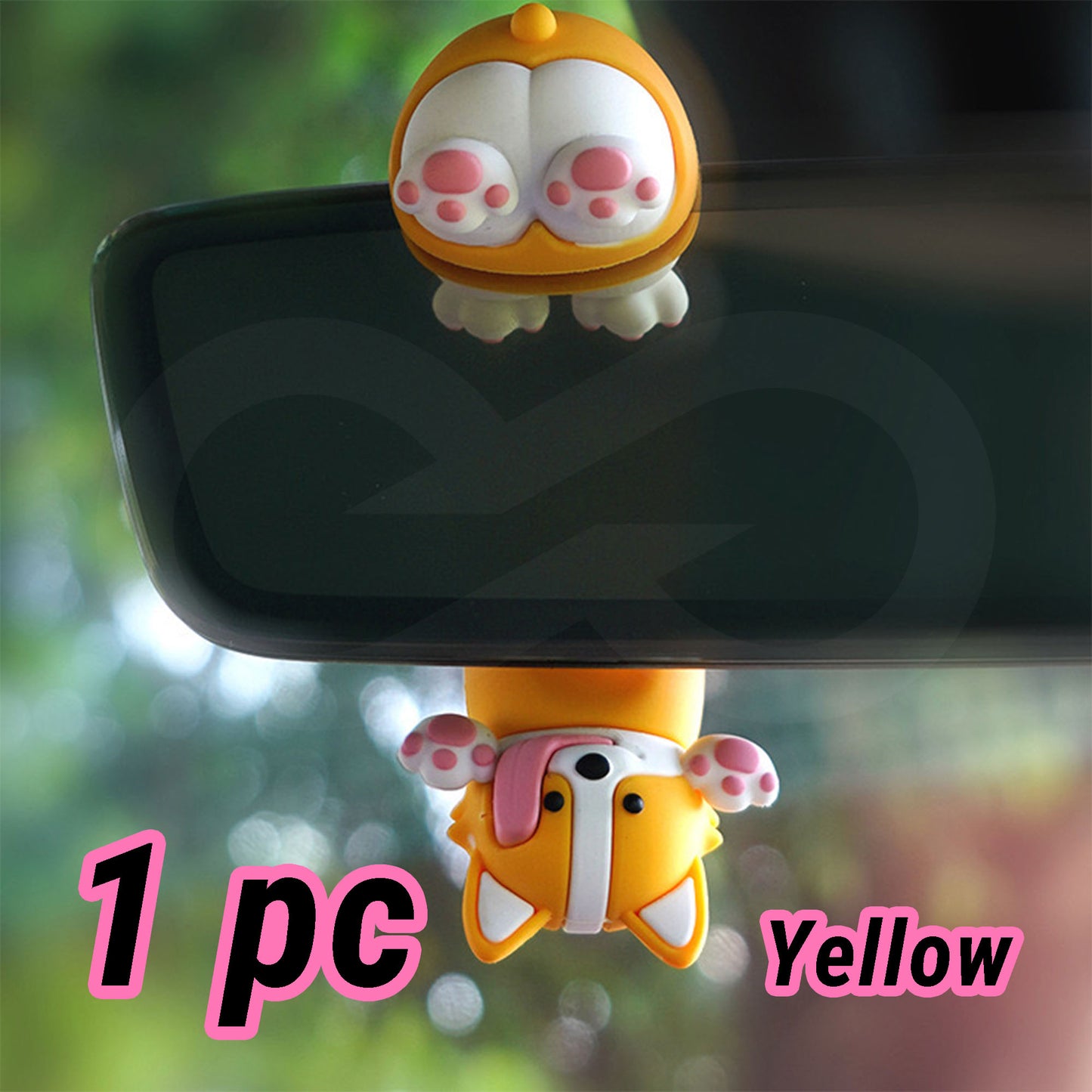 Swinging Dog Air Freshener SKU Yellow 1pc