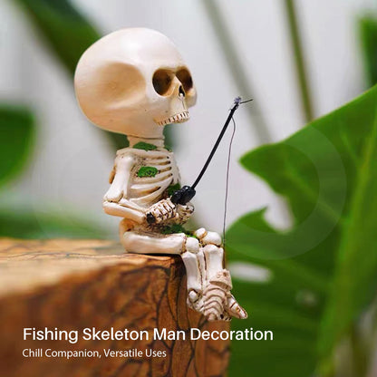 Fishing Skeleton Man Decoration 14