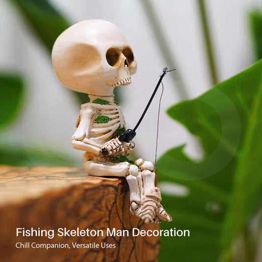 Fishing Skeleton Man Decoration 14