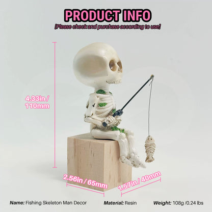 Fishing Skeleton Man Decoration Product Information 11