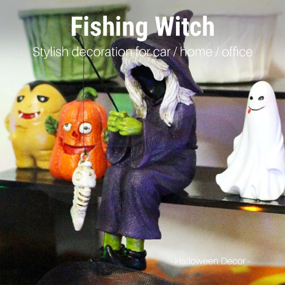 Fishing Witch Decoration 06