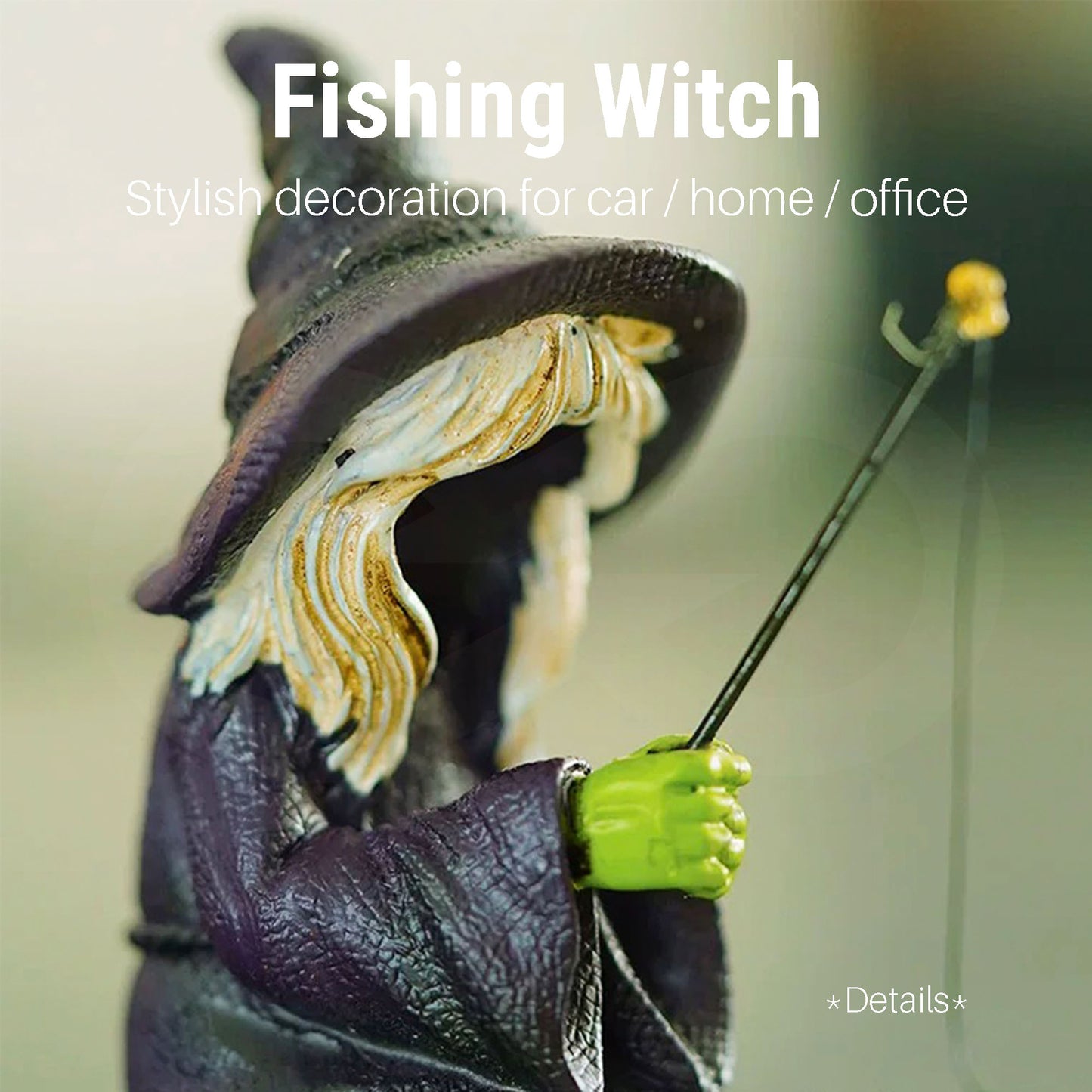 Fishing Witch Decoration 09