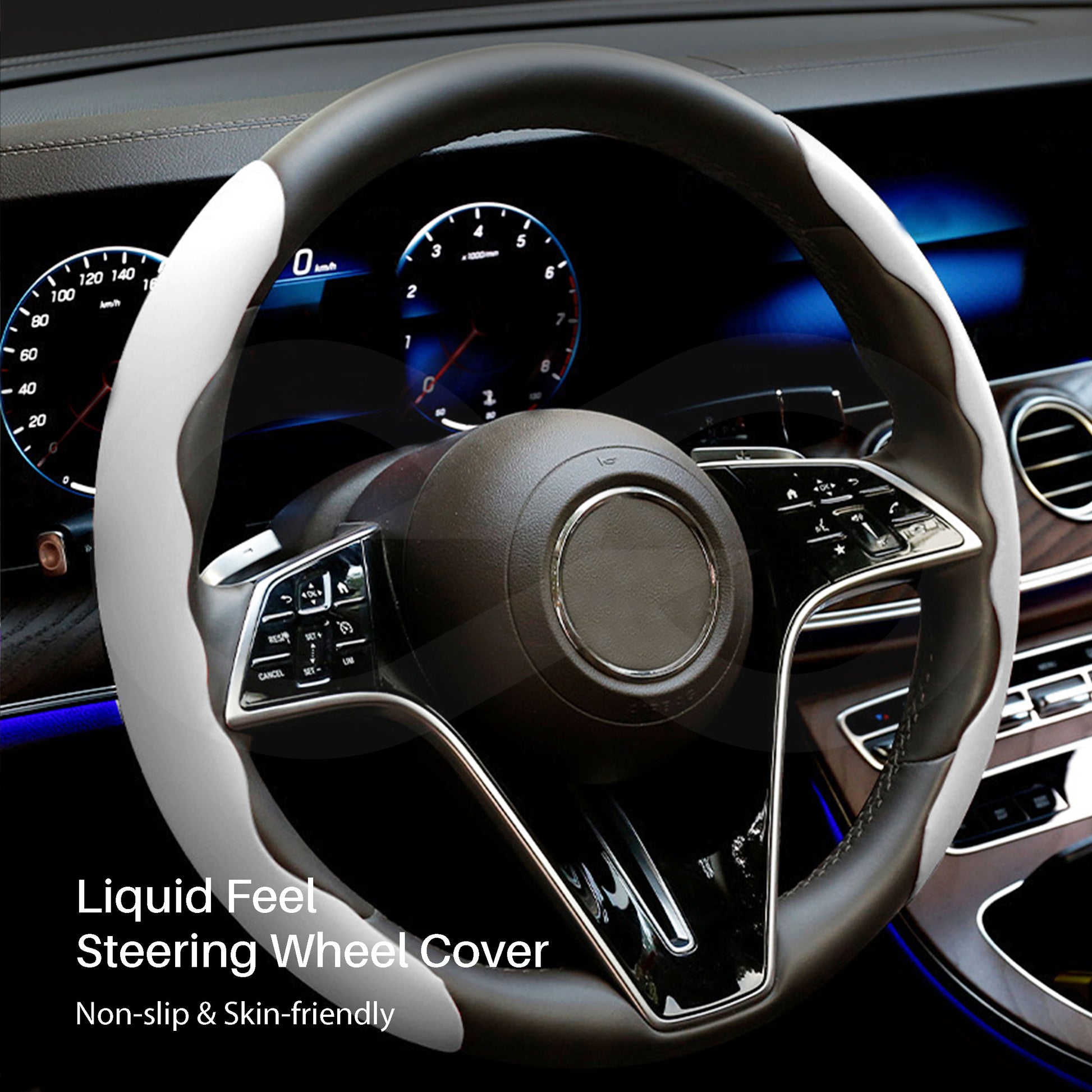 Non-slip Liquid Feel Steering Wheel Cover 15