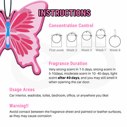 Pink Butterfly-shaped Air Freshener 06 Instructions