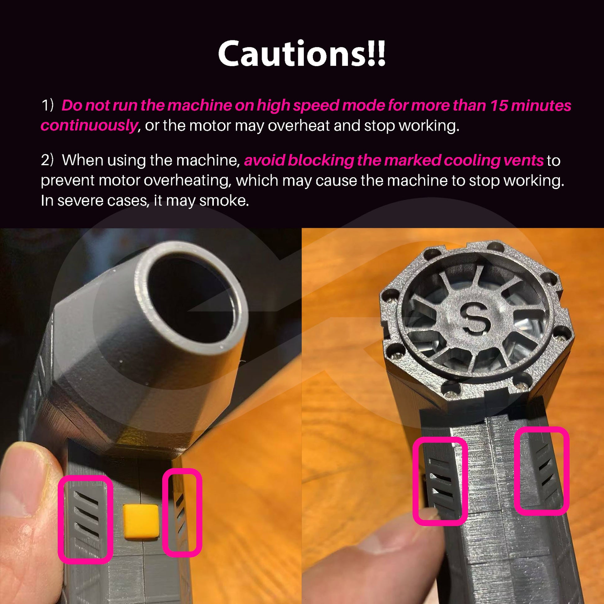 Portable Turbine Jet Fan Blower 17 Cautions