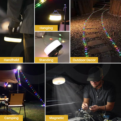 Retractable Rechargeable Camping String Lights 05