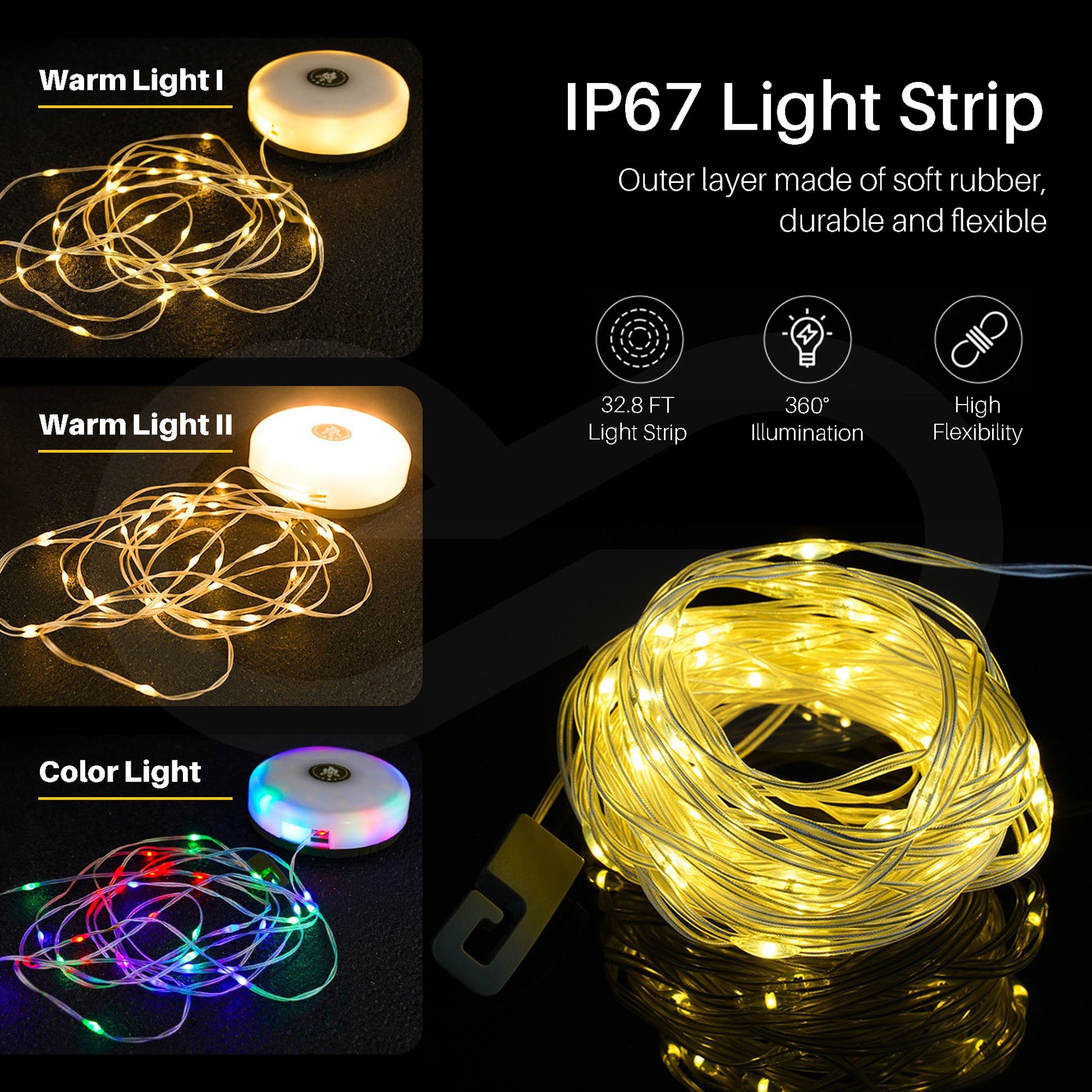 Retractable Rechargeable Camping String Lights 07