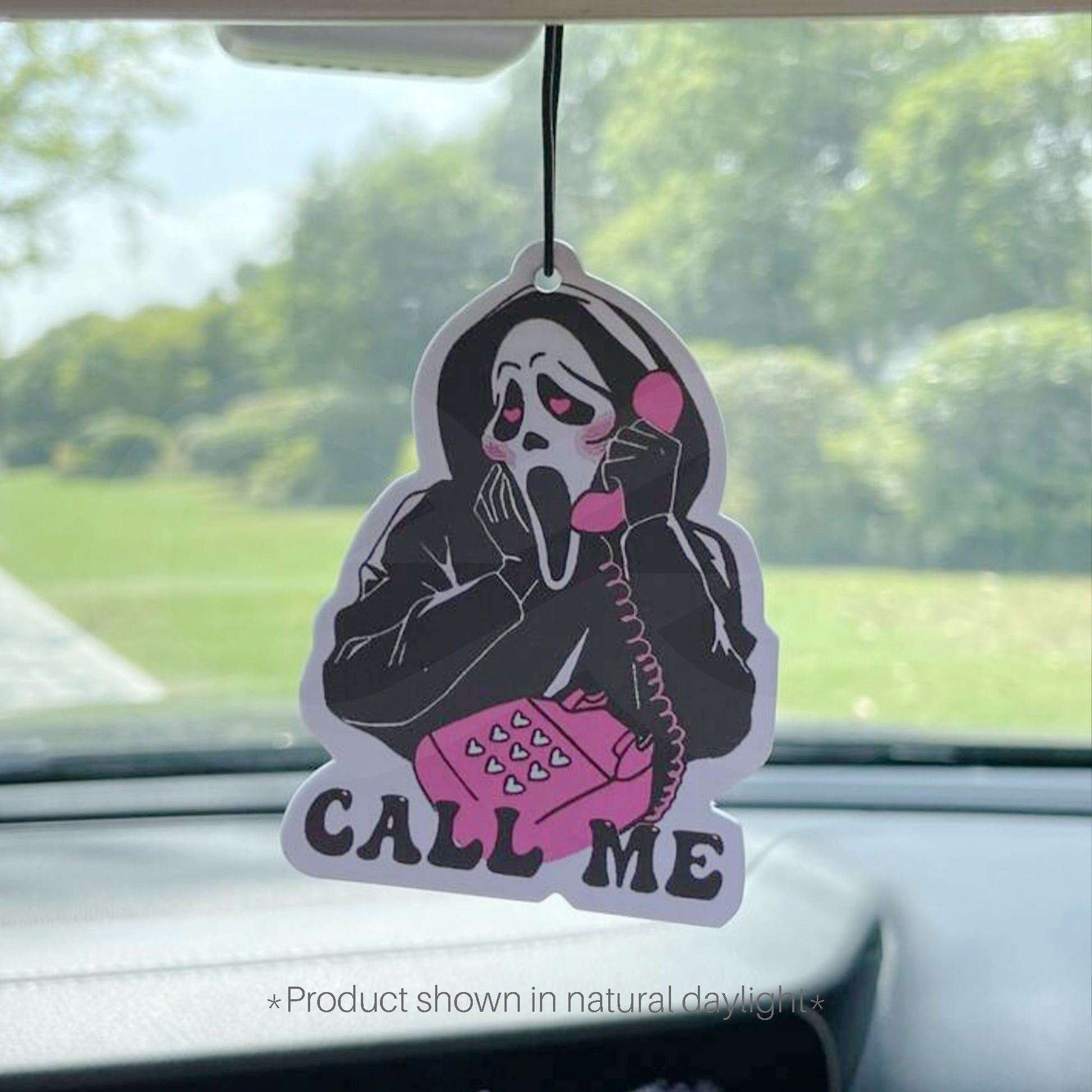 Screaming Skull Call Me Air Freshener 03
