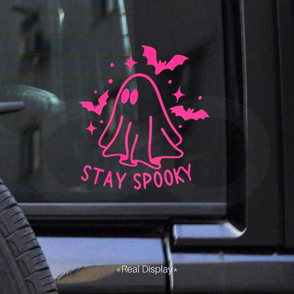 Stay Spooky Pink Ghost Decal 03