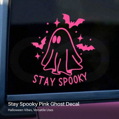Stay Spooky Pink Ghost Decal 06