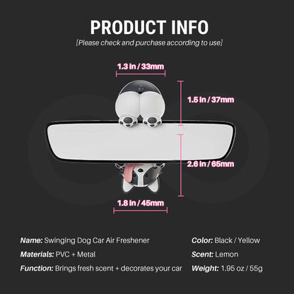 Swinging Dog Air Freshener 08 Product Information