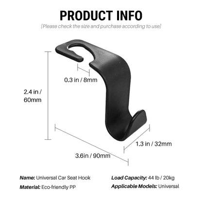Universal Car Seat Back Hook 12