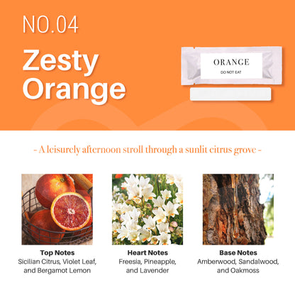 Wooden Car Air Outlet Perfume Clip NO.04 Orange